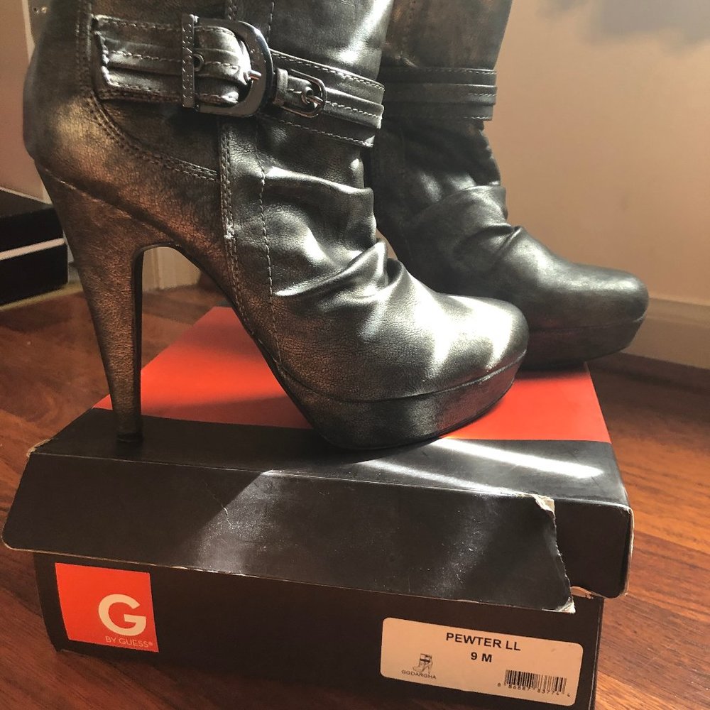 Pewter Guess Booties